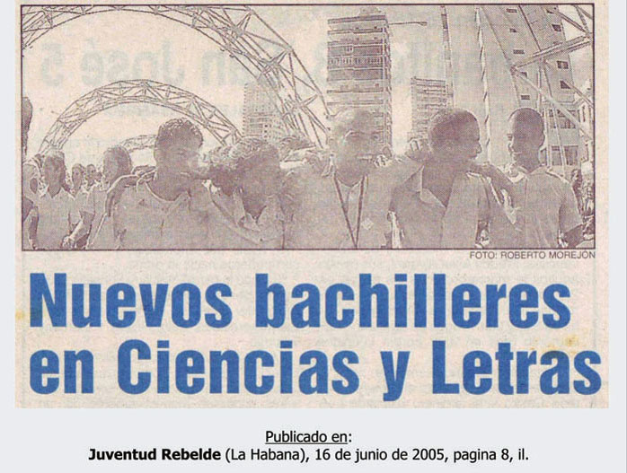 Nuevos bachilleres