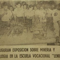 Inauguran exposición sobre Minería y Geología en la Escuela Vocacional “Lenin”