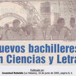 Nuevos bachilleres